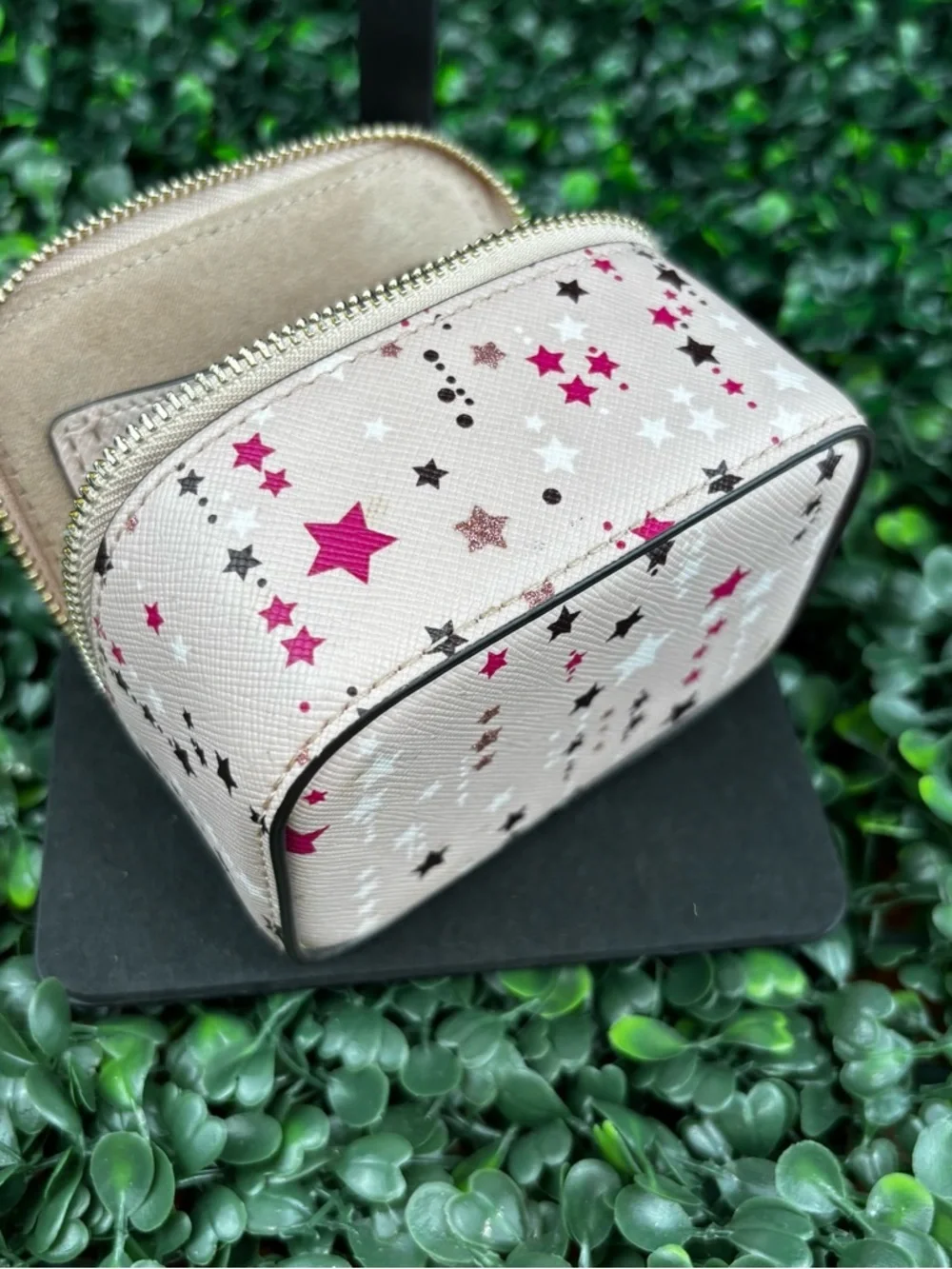 KATE SPADE NEW YORK PINK STAR JEWELRY CASE